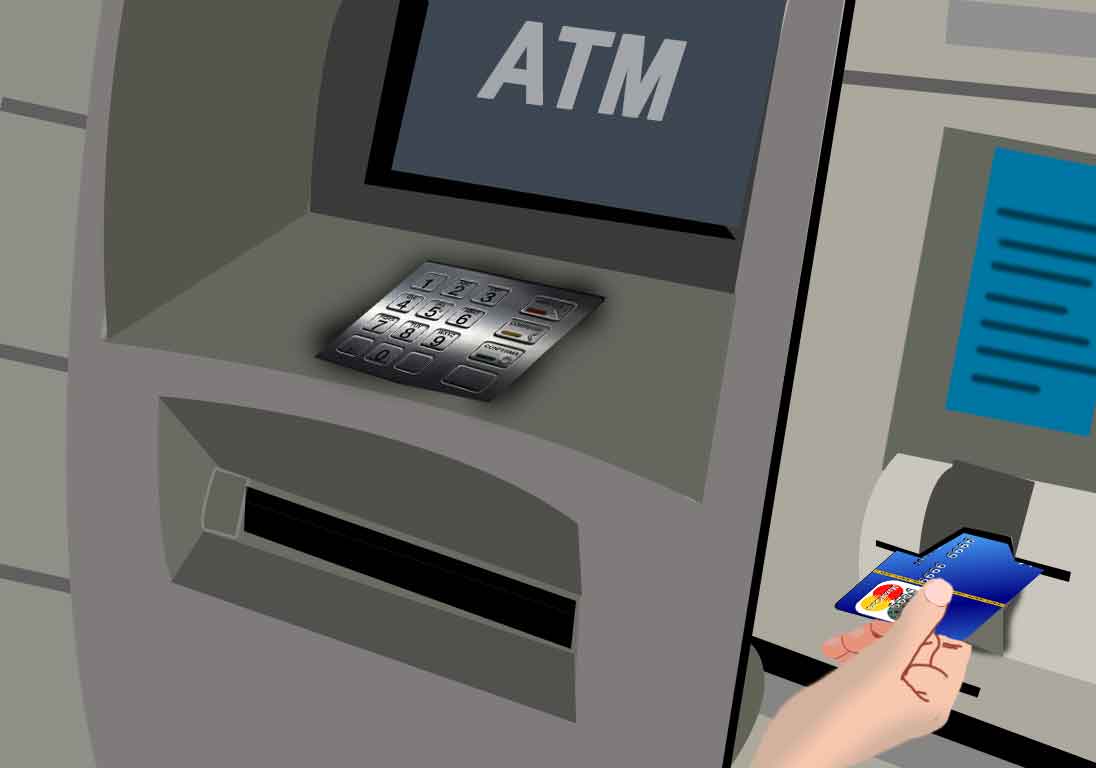 Insert the atm card