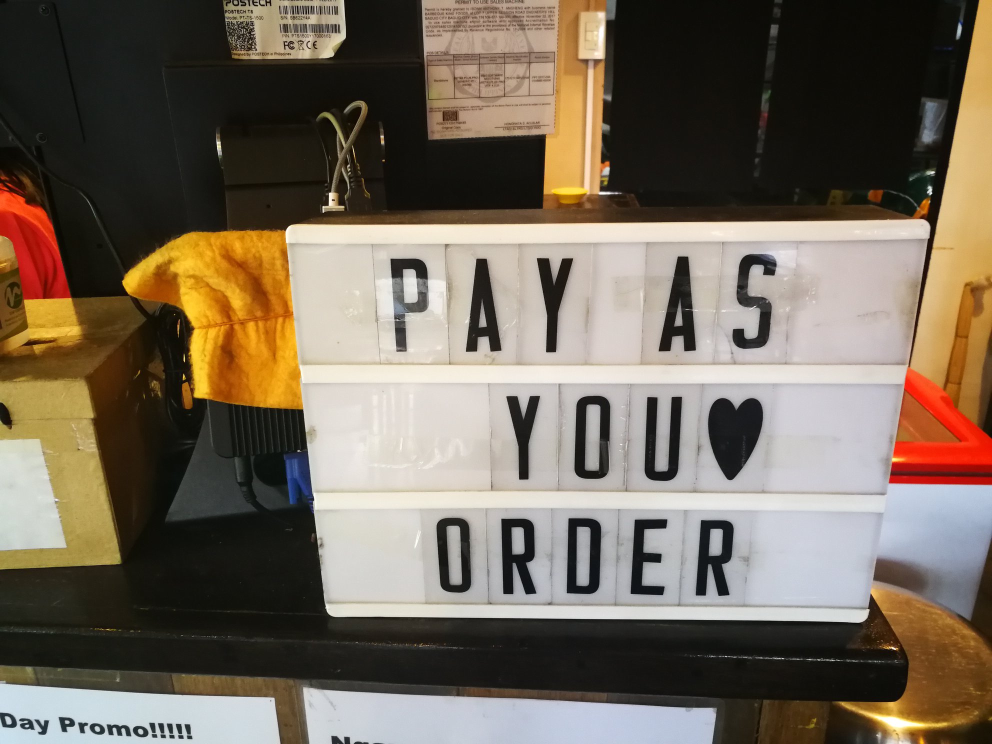 Pay as you order「注文する時にお支払い」の画像